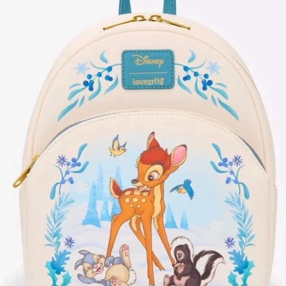 Loungefly Handbags - Loungefly Disney Bambi Snow Friends Mini Backpack